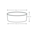 32oz PLA-lined paper food bowl