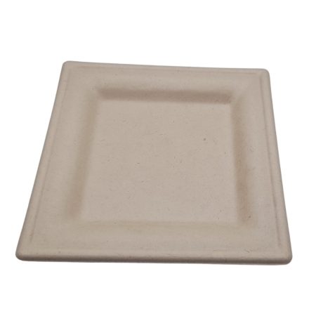 6in square bagasse plate