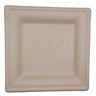 6in square bagasse plate