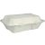 8in square bagasse lunch box