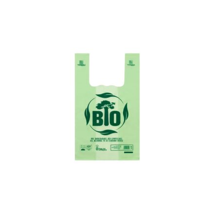 Medium compostable carrier bag, 30*50 extra strong