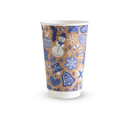 16oz double wall brown kraft cup, 89-Series