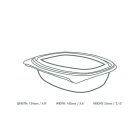 12oz PLA hinged deli container