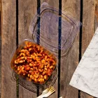 24oz PLA hinged deli container