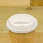 Lebomló kávés pohártető, CPLA, 89 mm, 2,8-5,7 dl pohárhoz - 50 db/csomag