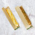 4x6x14in kraft NatureFlex side-window baguette bag