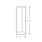 4x6x14in kraft NatureFlex side-window baguette bag