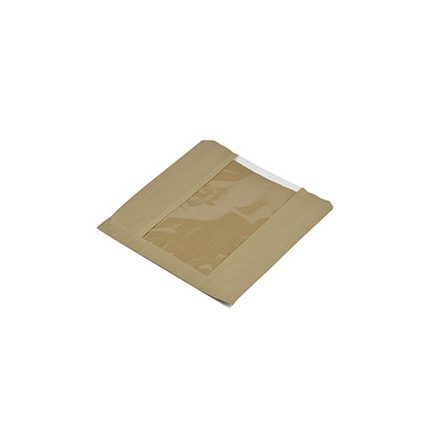 Lebomló papír zacskó, NatureFlex ablakos, 216*216mm | 1000 db/karton