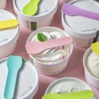 Lebomló fagyiskanál, papír, 9 cm - 50 db/csomag