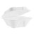 7 x 7in bagasse clamshell