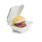 7 x 7in bagasse clamshell