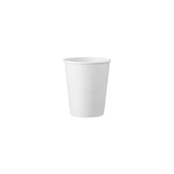 Papírpohár, 250 ml, PE bevonattal, fehér | 50 db/csomag